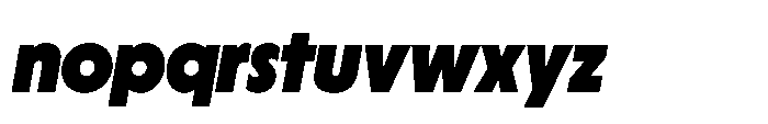 Yowza Display Black Italic Font LOWERCASE