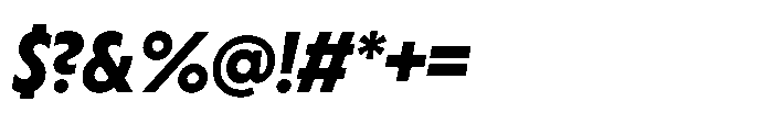 Yowza Display Bold Italic Font OTHER CHARS