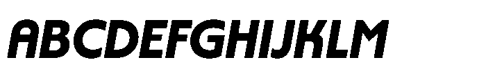 Yowza Display Bold Italic Font UPPERCASE