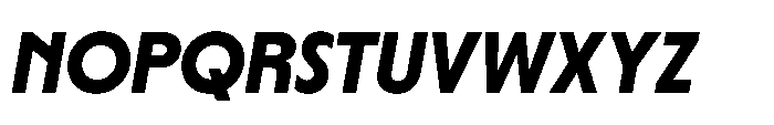 Yowza Display Bold Italic Font UPPERCASE