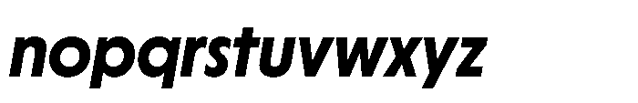 Yowza Display Bold Italic Font LOWERCASE