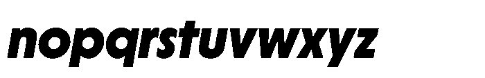 Yowza Display Extrabold Italic Font LOWERCASE