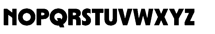 Yowza Display Extrabold Font UPPERCASE