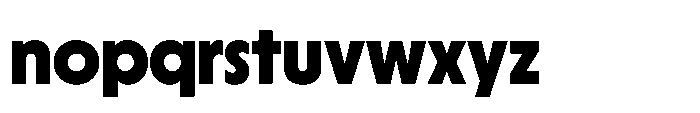 Yowza Display Extrabold Font LOWERCASE