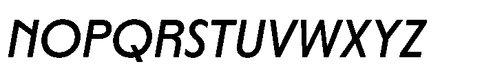 Yowza Display Medium Italic Font UPPERCASE