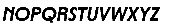 Yowza Display Semibold Italic Font UPPERCASE