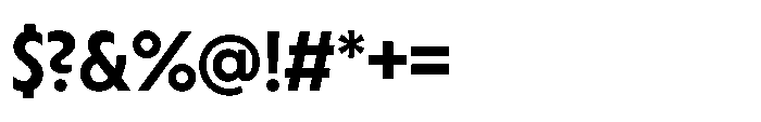Yowza Display Semibold Font OTHER CHARS