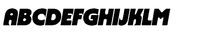 Yowza Mix Black Italic Font UPPERCASE