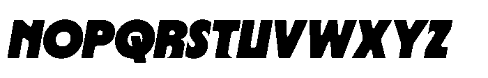 Yowza Mix Black Italic Font UPPERCASE