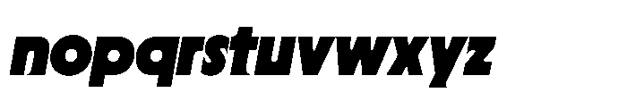 Yowza Mix Black Italic Font LOWERCASE
