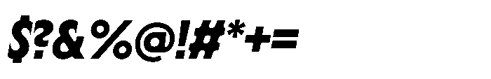 Yowza Mix Bold Italic Font OTHER CHARS