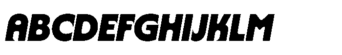 Yowza Mix Extrabold Italic Font UPPERCASE