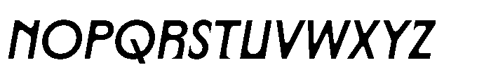 Yowza Mix Medium Italic Font UPPERCASE