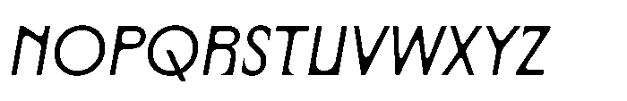 Yowza Mix Regular Italic Font UPPERCASE