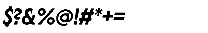 Yowza Mix Semibold Italic Font OTHER CHARS