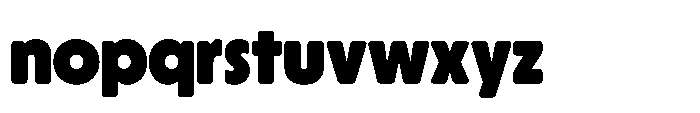 Yowza Soft Display Black Font LOWERCASE