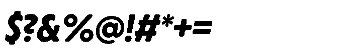 Yowza Soft Display Bold Italic Font OTHER CHARS