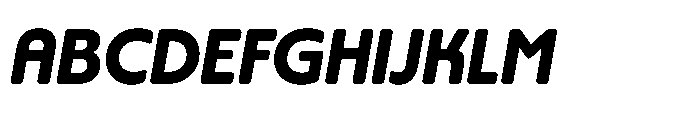 Yowza Soft Display Bold Italic Font UPPERCASE
