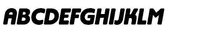 Yowza Soft Display Extrabold Italic Font UPPERCASE