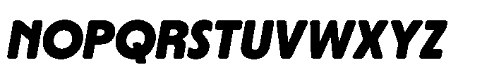 Yowza Soft Display Extrabold Italic Font UPPERCASE