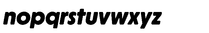 Yowza Soft Display Extrabold Italic Font LOWERCASE