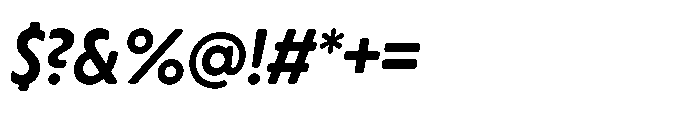 Yowza Soft Display Semibold Italic Font OTHER CHARS