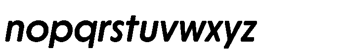 Yowza Soft Display Semibold Italic Font LOWERCASE