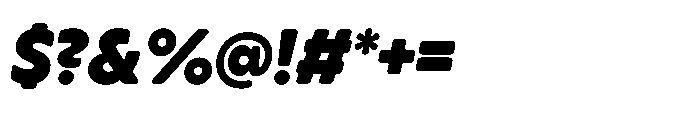 Yowza Soft Standard Black Italic Font OTHER CHARS