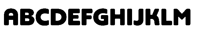 Yowza Soft Standard Black Font UPPERCASE