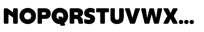 Yowza Soft Standard Black Font UPPERCASE