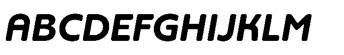 Yowza Soft Standard Bold Italic Font UPPERCASE