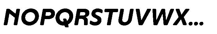 Yowza Soft Standard Bold Italic Font UPPERCASE