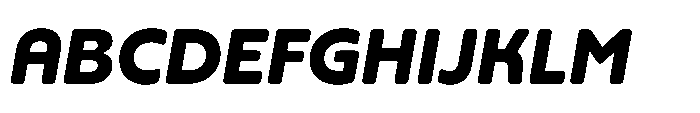 Yowza Soft Standard Extrabold Italic Font UPPERCASE