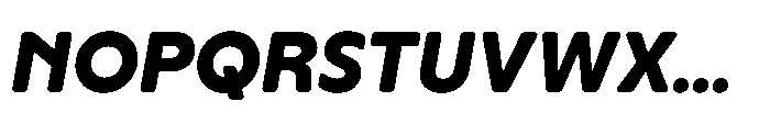 Yowza Soft Standard Extrabold Italic Font UPPERCASE