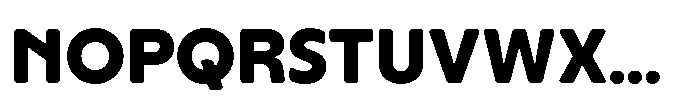 Yowza Soft Standard Extrabold Font UPPERCASE