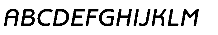 Yowza Soft Standard Medium Italic Font UPPERCASE