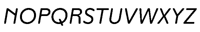Yowza Soft Standard Regular Italic Font UPPERCASE