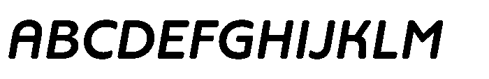 Yowza Soft Standard Semibold Italic Font UPPERCASE