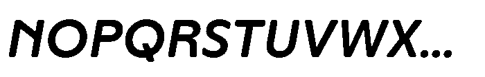 Yowza Soft Standard Semibold Italic Font UPPERCASE