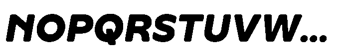 Yowza Soft Text Black Italic Font UPPERCASE