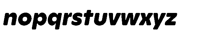 Yowza Soft Text Black Italic Font LOWERCASE