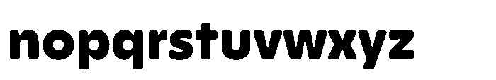 Yowza Soft Text Black Font LOWERCASE
