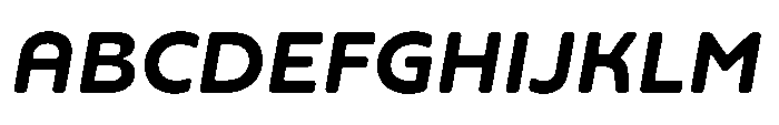 Yowza Soft Text Bold Italic Font UPPERCASE
