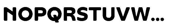 Yowza Soft Text Extrabold Font UPPERCASE