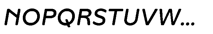 Yowza Soft Text Medium Italic Font UPPERCASE