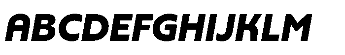 Yowza Standard Extrabold Italic Font UPPERCASE