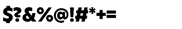 Yowza Standard Extrabold Font OTHER CHARS