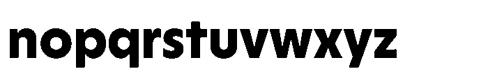 Yowza Standard Extrabold Font LOWERCASE