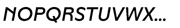 Yowza Standard Medium Italic Font UPPERCASE