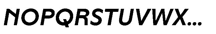 Yowza Standard Semibold Italic Font UPPERCASE